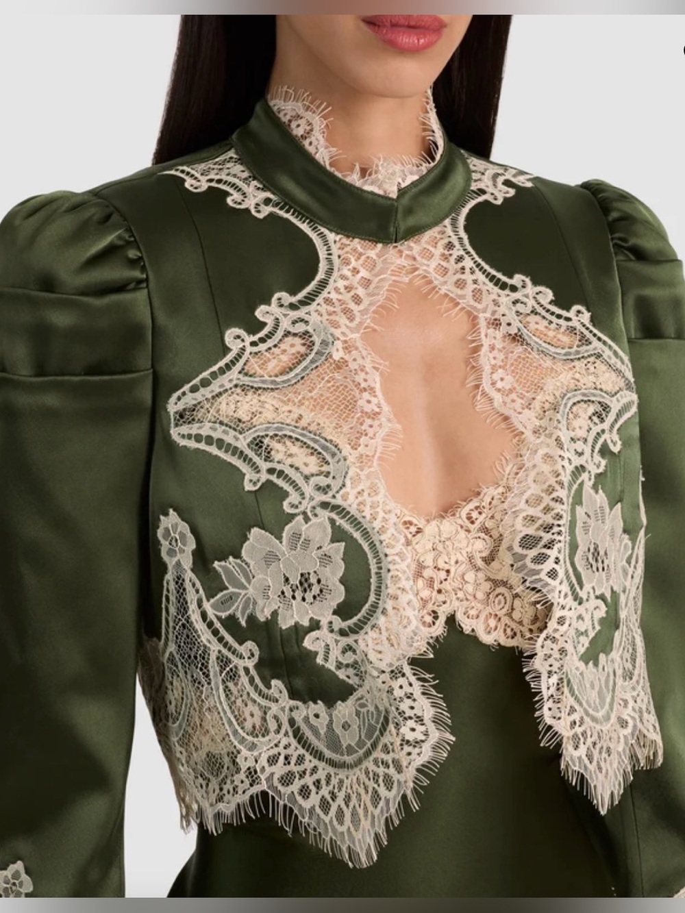 THOMASINA LACE CROPPED JACKET
